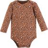 image:imageHudson Baby Baby Girls Cotton Longsleeve Bodysuits 3packRustic Leopard