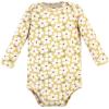 image:imageHudson Baby Baby Girls Cotton Longsleeve Bodysuits 3packSage Floral Wreath