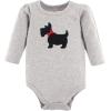 image:imageHudson Baby Baby Girls Cotton Longsleeve Bodysuits 3packScottie Dog