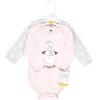 image:imageHudson Baby Baby Girls Cotton Longsleeve Bodysuits 3packSnow Much Fun