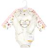 image:imageHudson Baby Baby Girls Cotton Longsleeve Bodysuits 3packSoft Painted Floral