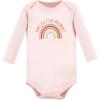 image:imageHudson Baby Baby Girls Cotton Longsleeve Bodysuits 3packSunshine Rainbows