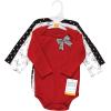 image:imageHudson Baby Baby Girls Cotton Longsleeve Bodysuits 3packWinter Bows