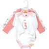 image:imageHudson Baby Baby Girls Cotton Longsleeve Bodysuits 3packWoodland Fox