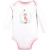 image:imageHudson Baby Baby Girls Cotton Longsleeve Bodysuits 3packWoodland Fox