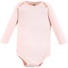 image:imageHudson Baby Baby Girls Cotton Longsleeve Bodysuits 7packCinnamon Pink Prints