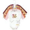 image:imageHudson Baby Baby Girls Cotton Longsleeve Bodysuits 7packFall Squirrel