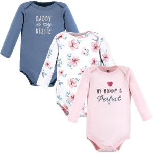 image:imageHudson Baby Baby Girls Cotton Longsleeve Bodysuits 3packPerfect Mommy