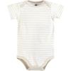 image:imageHudson Baby Infant Boy Cotton Bodysuits Beige Navy Suspender 912 Months