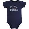 image:imageHudson Baby Infant Boy Cotton Bodysuits Beige Navy Suspender 912 Months
