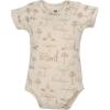 image:imageHudson Baby Infant Boys Cotton Bodysuits 5Pack Beige Safari 03 Months