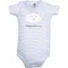 image:imageHudson Baby Unisex Baby Cotton Bodysuits 3PackHello World Cloud