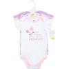 image:imageHudson Baby Unisex Baby Cotton Bodysuits 3PackLilac Blooms