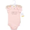 image:imageHudson Baby Unisex Baby Cotton Bodysuits 3PackLove Mommy Floral
