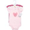 image:imageHudson Baby Unisex Baby Cotton Bodysuits 3PackMom Dad Heart Confetti