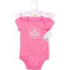 image:imageHudson Baby Unisex Baby Cotton Bodysuits 3PackPrincess Castle