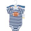 image:imageHudson Baby Unisex Baby Cotton Bodysuits 3PackSports