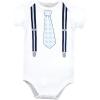 image:imageHudson Baby Unisex Baby Cotton Bodysuits Plaid Little Man Polo 912 Months