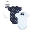 image:imageHudson Baby Infant Boy Cotton Bodysuits Mommys Little Man Bow Tie 69 Months