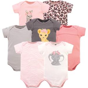image:imageHudson Baby Baby Girls Cotton Bodysuits 7packGirl Safari