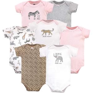 image:imageHudson Baby Baby Girls Cotton Bodysuits 7packModern Pink Safari