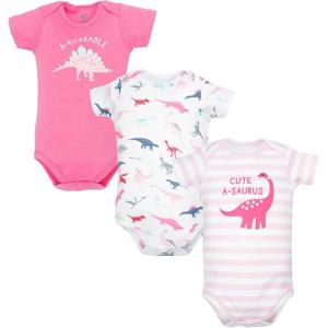 image:imageHudson Baby Unisex Baby Cotton Bodysuits 3PackGirl Dino