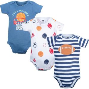 image:imageHudson Baby Unisex Baby Cotton Bodysuits 3PackSports
