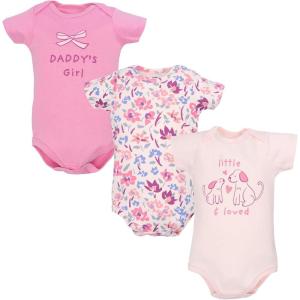 image:imageHudson Baby Unisex Baby Cotton Bodysuits 3PackSweet Dog
