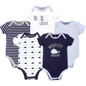 image:imageHudson Baby Unisex Baby Cotton Bodysuits 5packWhaley Handsome