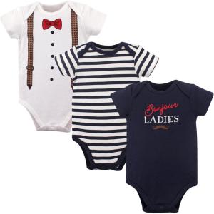 image:imageHudson Baby Unisex Baby Cotton Bodysuits infant and toddler bodysuits Bonjour 3pack 1824 Months US
