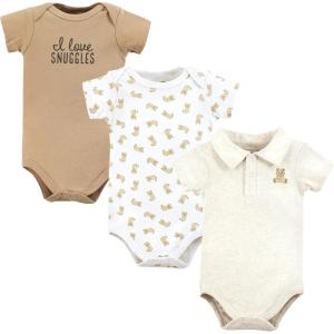 image:imageHudson Baby Unisex Baby Cotton BodysuitsCute Bear Polo