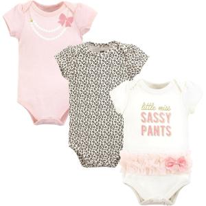 image:imageHudson Baby Unisex Baby Cotton BodysuitsMiss Sassy Pants