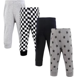 image:imageHudson Baby Unisex Cotton Pants and LeggingsBlack Gray Stars