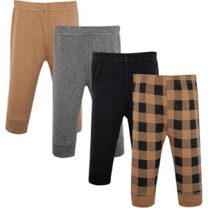 image:imageHudson Baby Unisex Cotton Pants and LeggingsBrown Black Plaid