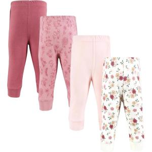 image:imageHudson Baby Unisex Cotton Pants and LeggingsMauve Floral Love