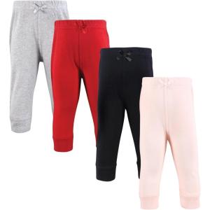 image:imageHudson Baby Unisex Cotton Pants and LeggingsPink Black Red