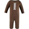 image:imageHudson Baby Girls Unisex Cotton Coveralls Touch Down 03 Months Touch Down 03 Months US