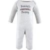 image:imageHudson Baby Girls Unisex Cotton Coveralls Touch Down 03 Months Touch Down 03 Months US