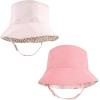 image:imageHudson Baby Baby Hudson Baby Unisex Baby Sun Protection Hat Flamingo Rainbow Stripe 012 MonthsBlush Rose Leopard