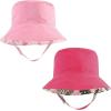 image:imageHudson Baby Baby Hudson Baby Unisex Baby Sun Protection Hat Flamingo Rainbow Stripe 012 MonthsFlamingo Tropical