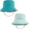 image:imageHudson Baby Baby Hudson Baby Unisex Baby Sun Protection Hat Flamingo Rainbow Stripe 012 MonthsSea Turtle Stripe