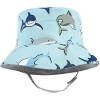 image:imageHudson Baby Baby Hudson Baby Unisex Baby Sun Protection Hat Flamingo Rainbow Stripe 012 MonthsShark Stripe