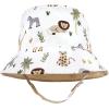 image:imageHudson Baby Baby Hudson Baby Unisex Baby Sun Protection Hat Flamingo Rainbow Stripe 012 MonthsTropical Safari