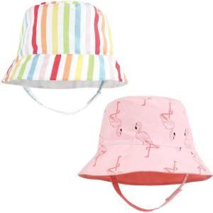 image:imageHudson Baby Baby Hudson Baby Unisex Baby Sun Protection Hat Flamingo Rainbow Stripe 012 MonthsFlamingo Rainbow Stripe