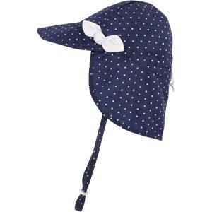 image:imageHudson Baby Baby Hudson Baby Unisex Baby Sun Protection Hat Flamingo Rainbow Stripe 012 MonthsNavy Dot