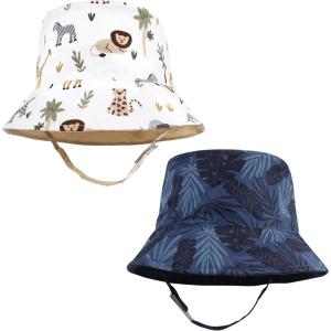 image:imageHudson Baby Baby Hudson Baby Unisex Baby Sun Protection Hat Flamingo Rainbow Stripe 012 MonthsTropical Safari