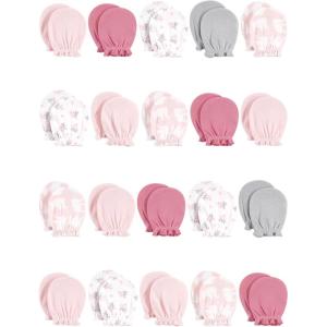 image:imageHudson Baby unisexbaby 20pc Cotton Scratch MittensPink Elephant