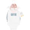 image:imageHudson Baby Unisex Baby Cotton Bodysuit Shorts and Shoe SetBlue Ditsy Cutie