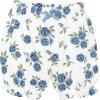 image:imageHudson Baby Unisex Baby Cotton Bodysuit Shorts and Shoe SetBlue Pink Rose Bow