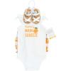 image:imageHudson Baby Unisex Baby Cotton Bodysuit Shorts and Shoe SetMain Squeeze Orange
